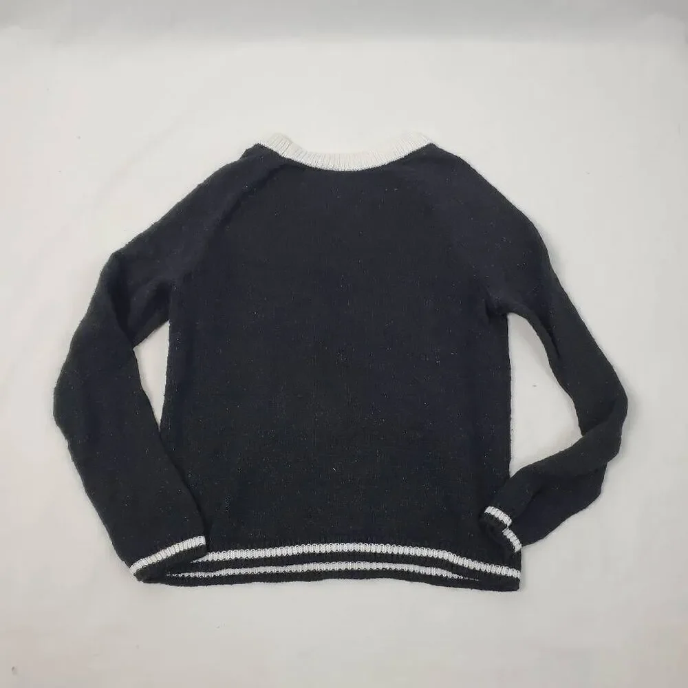 Justice Girls 10 Large Black Sweater